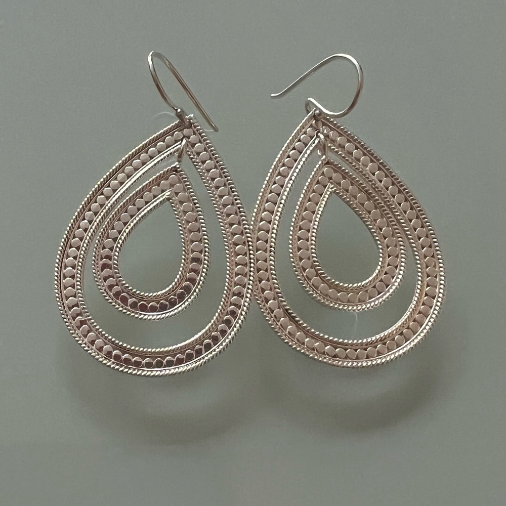 Anna Beck Sterling Silver Double Hoop Earrings
